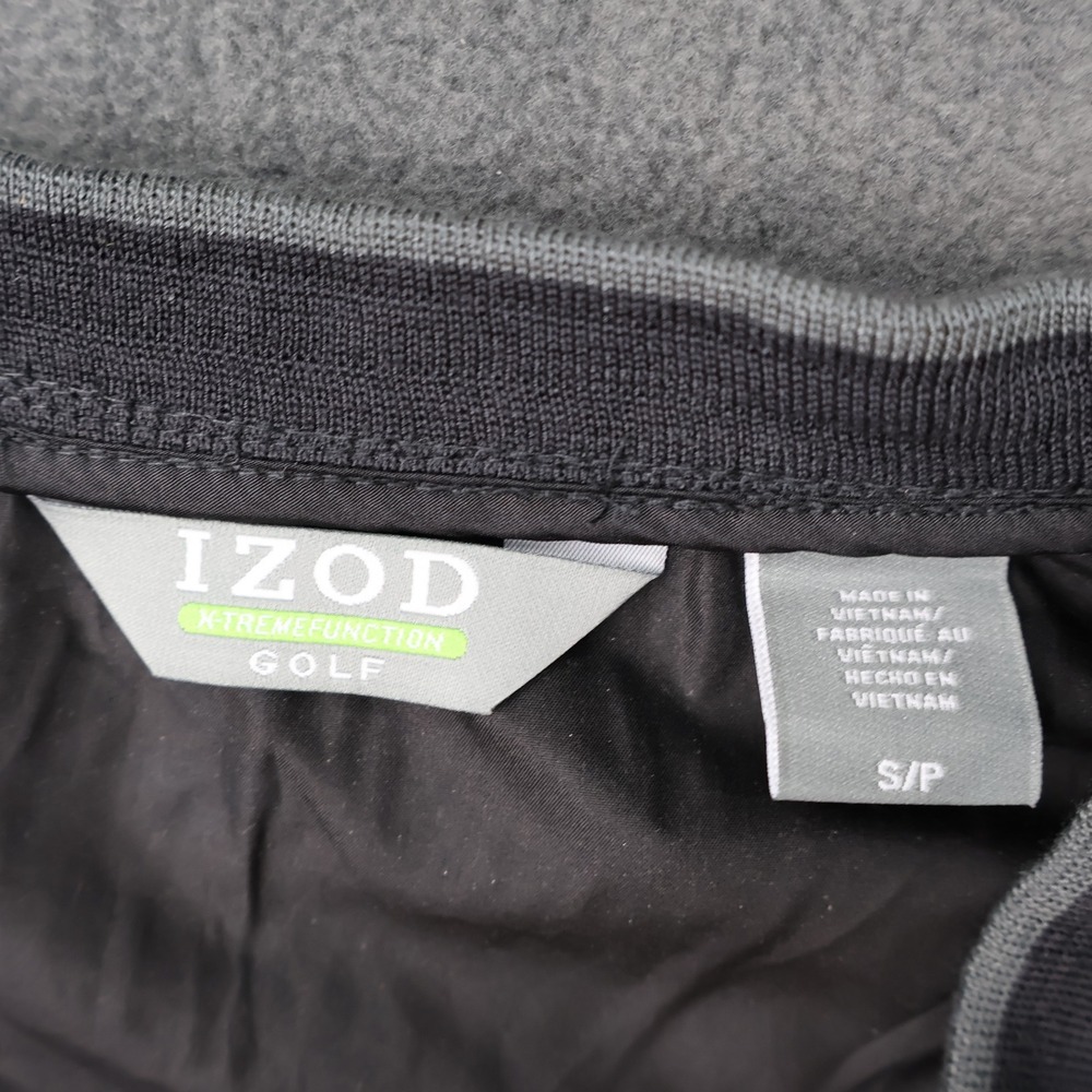 IZOD Golf X-Treme Function Windbreaker Pullover Mens Small Gray V-Neck Jacket - Picture 6 of 12